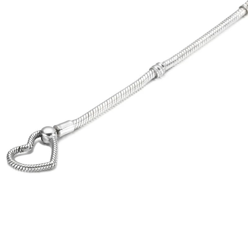 (imagem para) Bracelete Pandora Moments Coração com Fecho em Cobra - 599539C00 - Visualizar 4