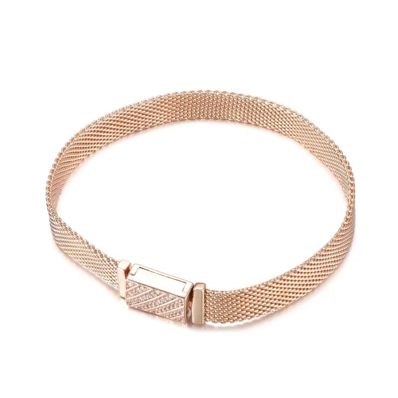 (imagem para) Bracelete Pandora Reflexions com Fecho Longo Pavê - 589358C01 - Visualizar 2