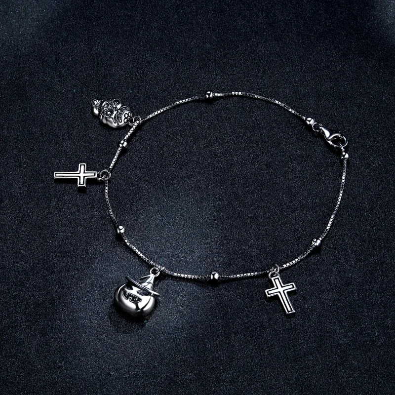 (imagem para) Bracelete Pandora Style Silver Happy Halloween - BSB051 - Visualizar 3