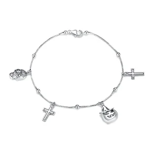 (imagem para) Bracelete Pandora Style Silver Happy Halloween - BSB051
