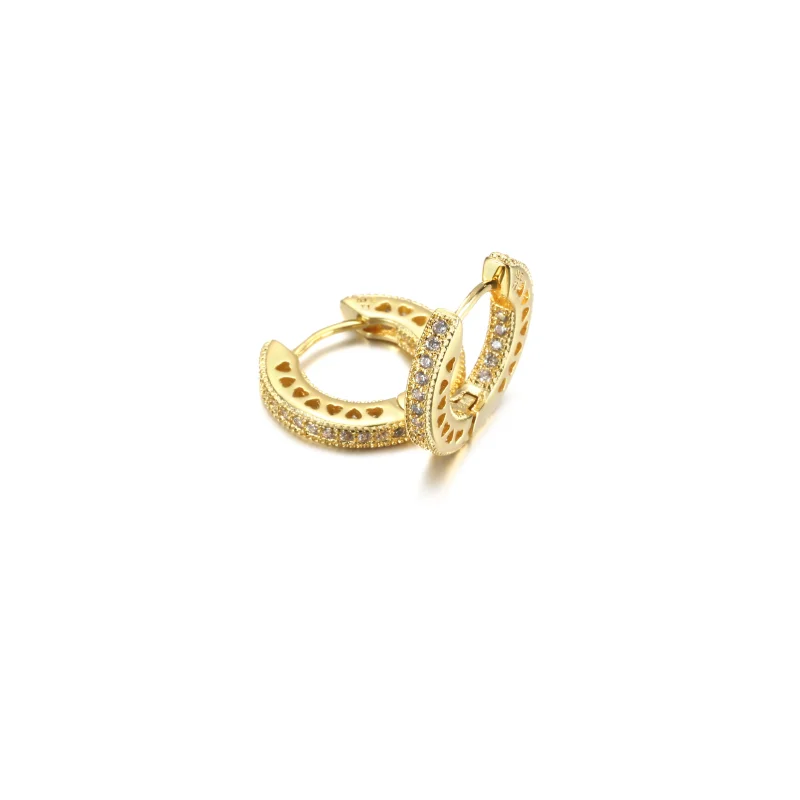 (imagem para) Brincos Argola Coração Pavé PANDORA - 266317C01 - Visualizar 5