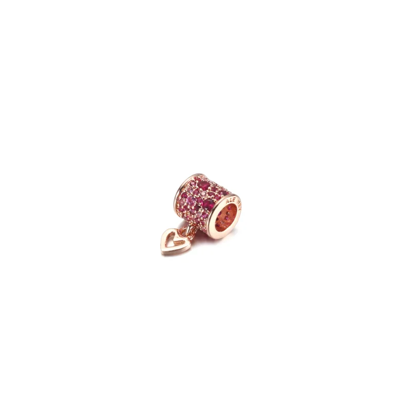 (imagem para) Charm Barril Coração Feito à Mão com Pavé PANDORA - 789548C01 - Visualizar 2