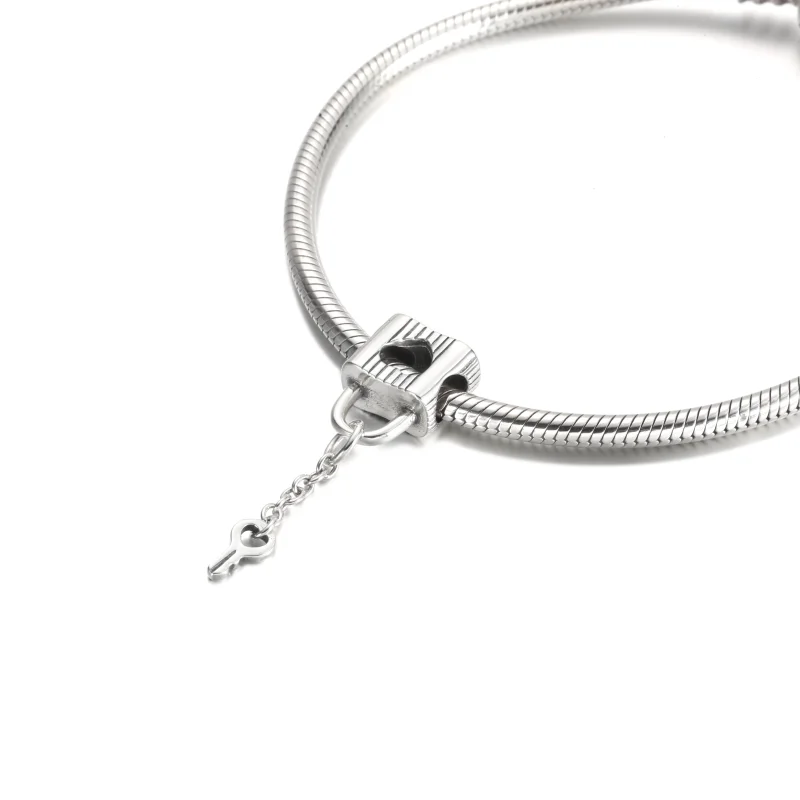(imagem para) Charm Cadeado e Chave com Coração PANDORA - 790095C01 - Visualizar 5