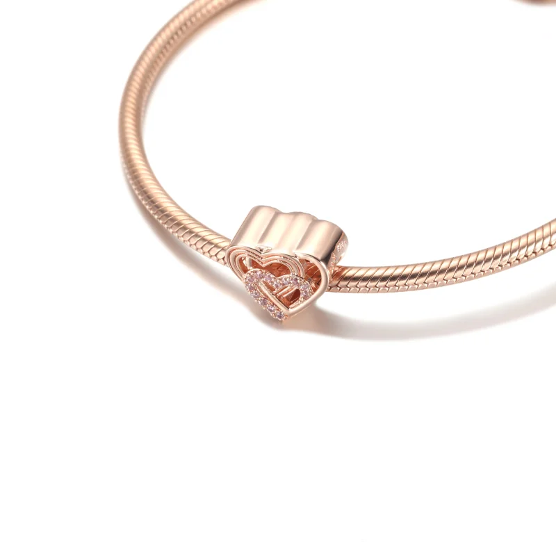 (imagem para) Charm Corações do Amor Entrelaçados PANDORA - 789529C01 - Visualizar 5