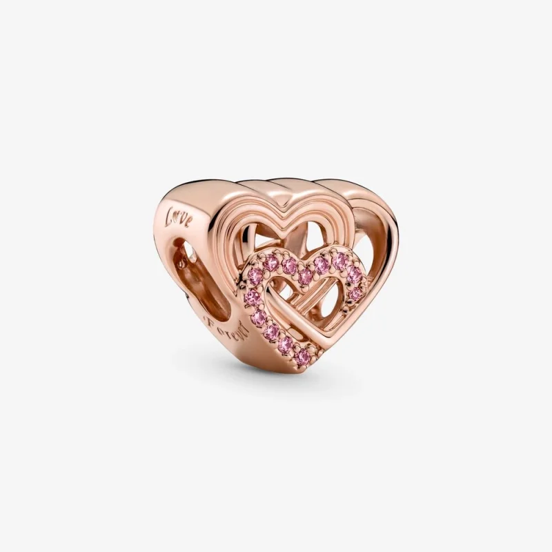(imagem para) Charm Corações do Amor Entrelaçados PANDORA - 789529C01