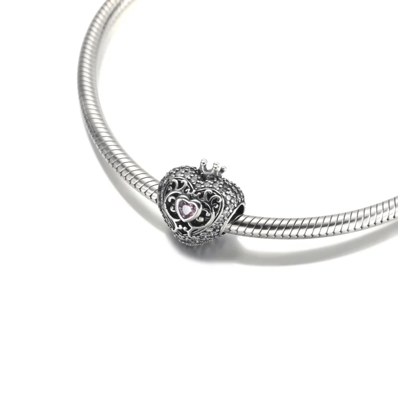 (imagem para) Charm Coroa e Coração Real PANDORA - 790763C01 - Visualizar 5