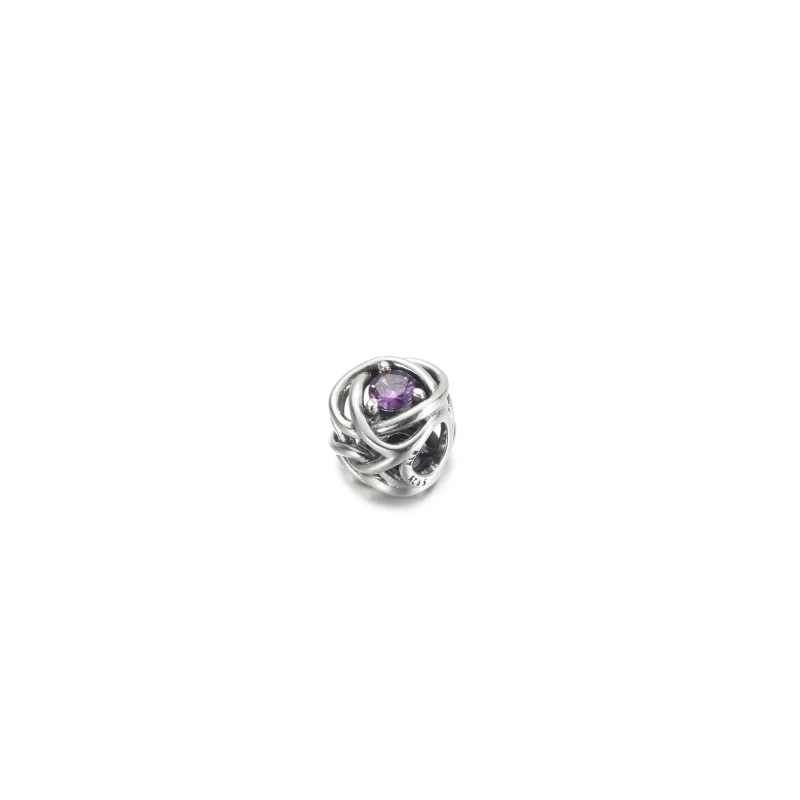 (imagem para) Charm Círculo Eterno Roxo PANDORA Fevereiro - 790065C02 - Visualizar 2