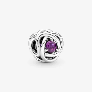 (imagem para) Charm Círculo Eterno Roxo PANDORA Fevereiro - 790065C02