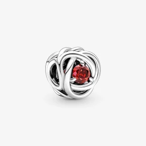 (imagem para) Charm Círculo Eterno Vermelho Verdadeiro PANDORA Julho - 790065C01