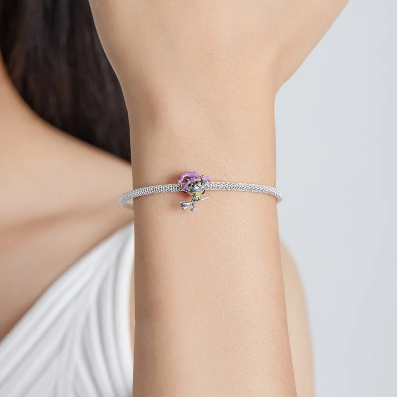 (imagem para) Charm de Gata Bruxa de Prata Estilo Pandora - SCC1956 - Visualizar 5