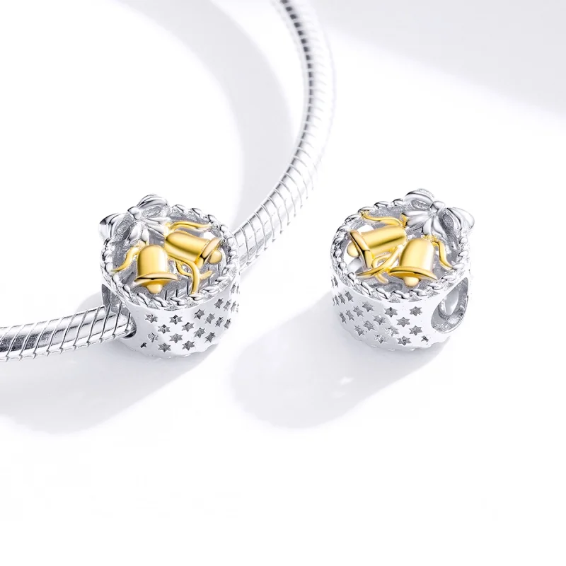 (imagem para) Charm de Sino de Natal em Prata Estilo Pandora - SCC1358 - Visualizar 2