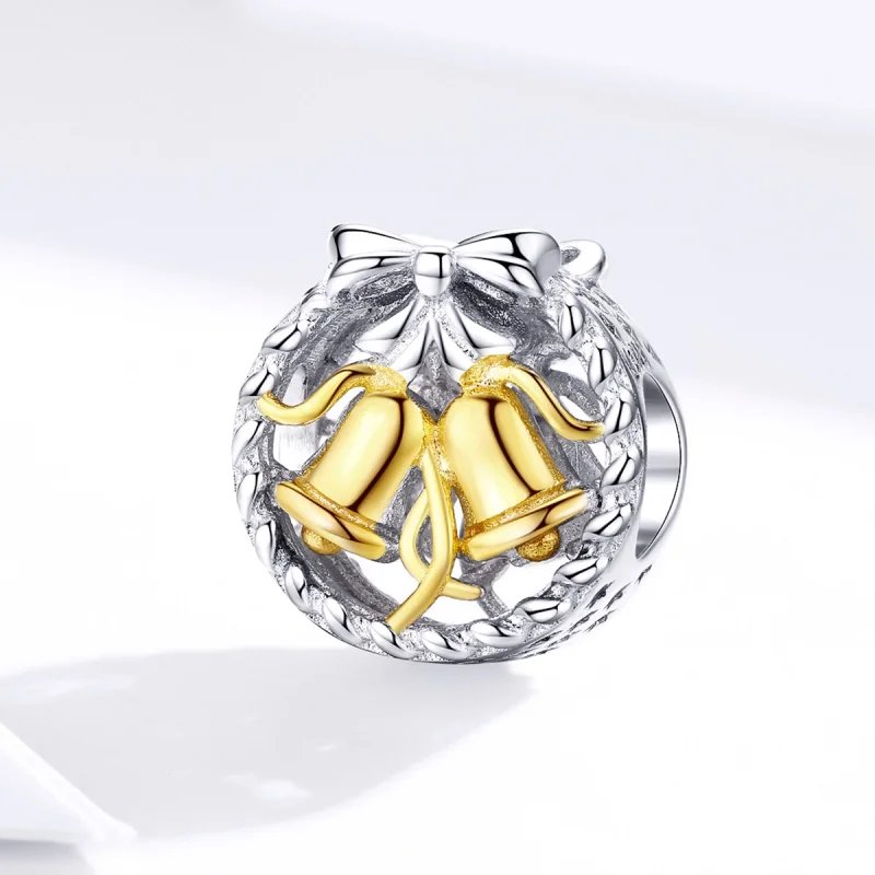 (imagem para) Charm de Sino de Natal em Prata Estilo Pandora - SCC1358 - Visualizar 3