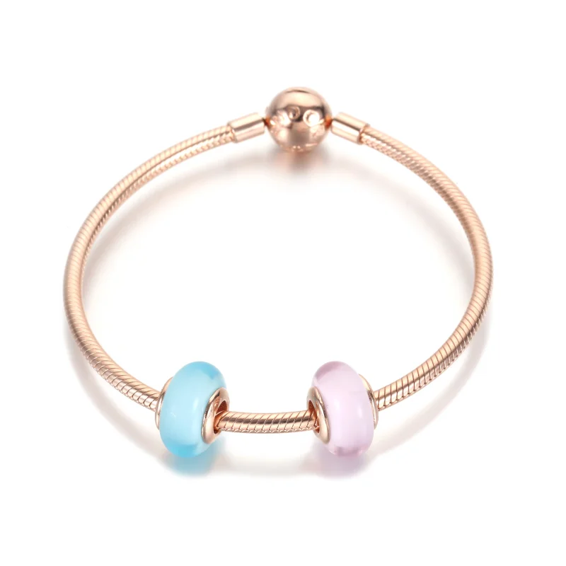 (imagem para) Charm de Vidro Murano Rosa Fosco PANDORA - 789421C00 - Visualizar 3