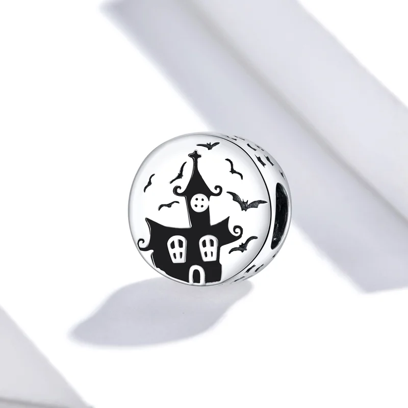 (imagem para) Charm do Castelo Assombrado em Prata Estilo Pandora - SCC1615 - Visualizar 2