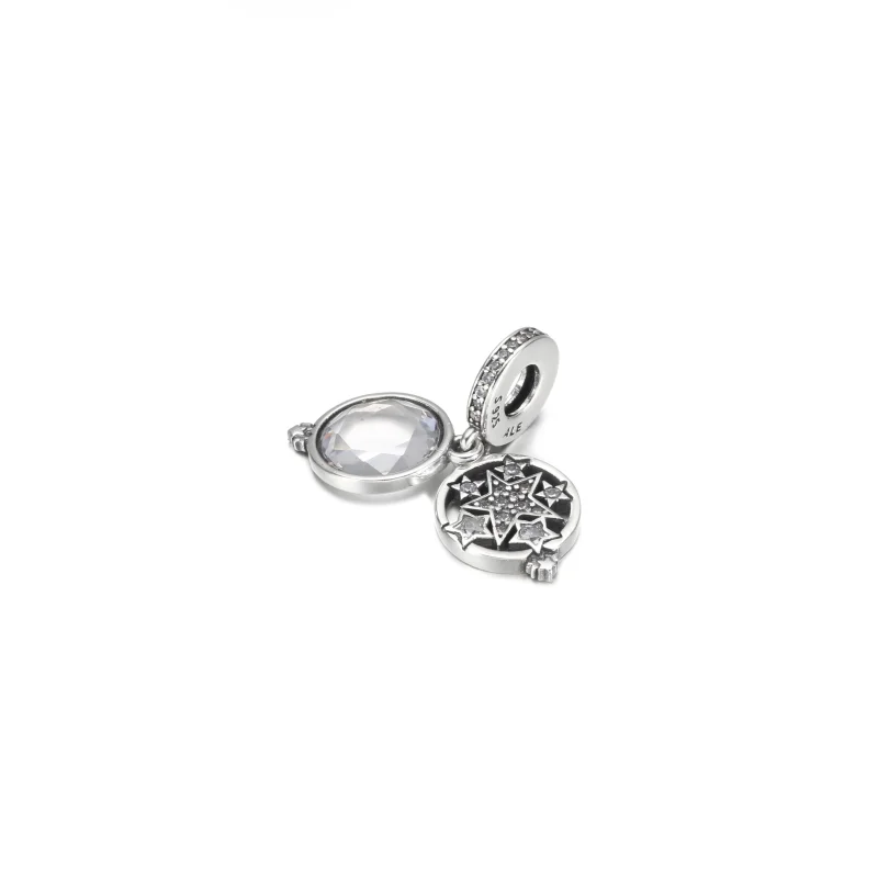 (imagem para) Charm Duplo Pingente Estrela Ampliada PANDORA - 799640C01 - Visualizar 2