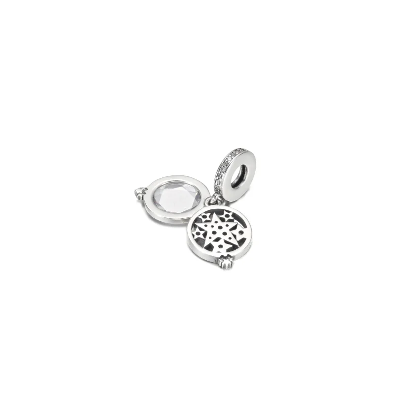 (imagem para) Charm Duplo Pingente Estrela Ampliada PANDORA - 799640C01 - Visualizar 4