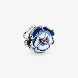 (imagem para) Charm Flor Amor-Perfeito Azul PANDORA - 790777C02