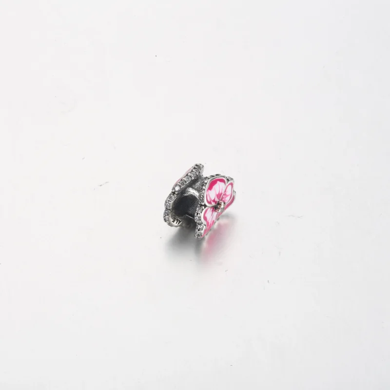 (imagem para) Charm Flor Amor-Perfeito Rosa PANDORA - 790777C01 - Visualizar 4