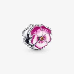 (imagem para) Charm Flor Amor-Perfeito Rosa PANDORA - 790777C01