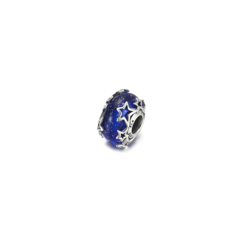 (imagem para) Charm Murano Galáxia Azul e Estrela PANDORA - 790015C00 - Visualizar 2