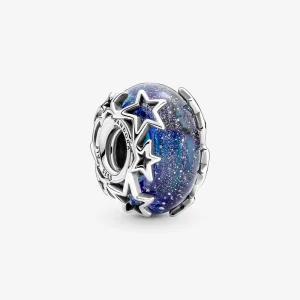 Charm Murano Galáxia Azul e Estrela PANDORA - 790015C00 (imagem para) Charm Murano Galáxia Azul e Estrela PANDORA - 790015C00