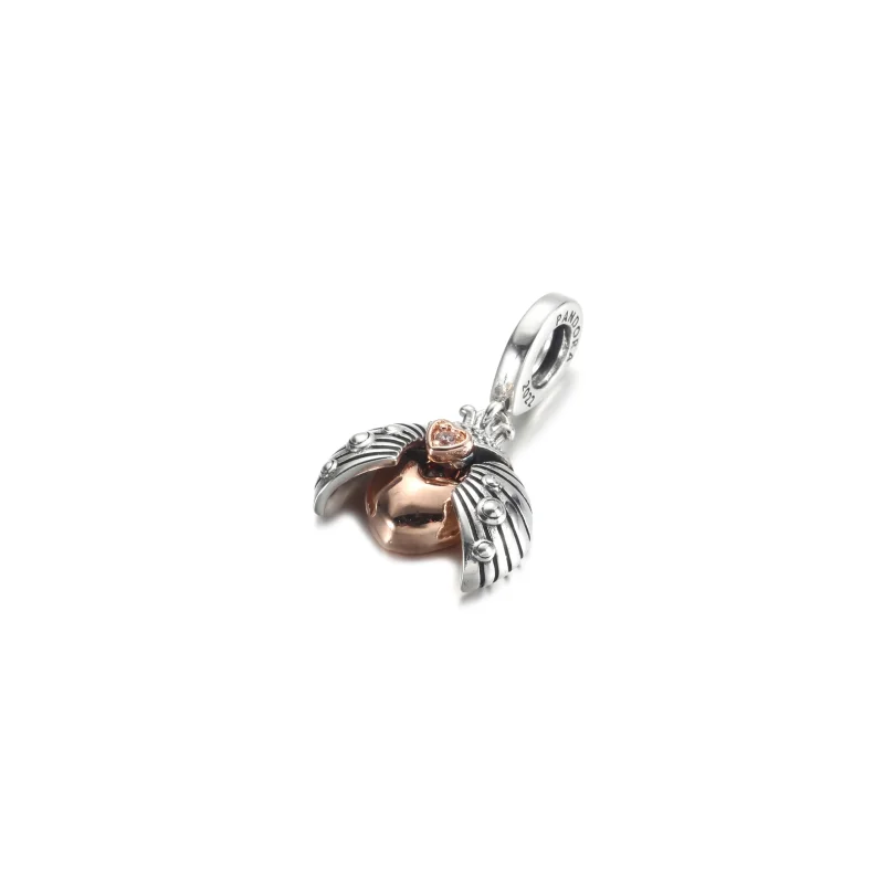 (imagem para) Charm Pandora Club 2022 Joaninha e Coração com Pingente - 780072C01 - Visualizar 2