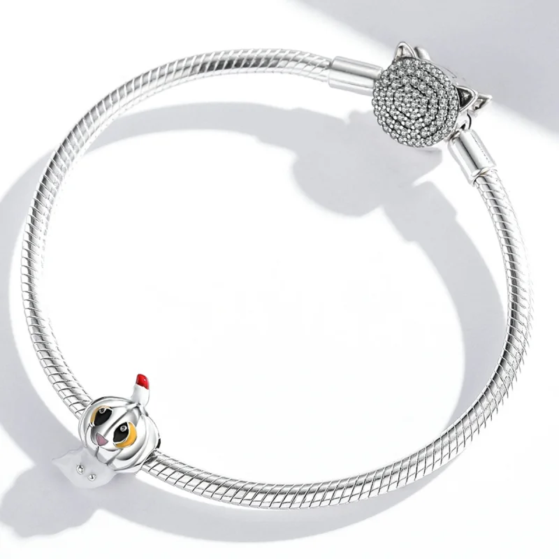 (imagem para) Charm Pandora Estilo Abóbora Fantasma Prateada - SCC1981 - Visualizar 4