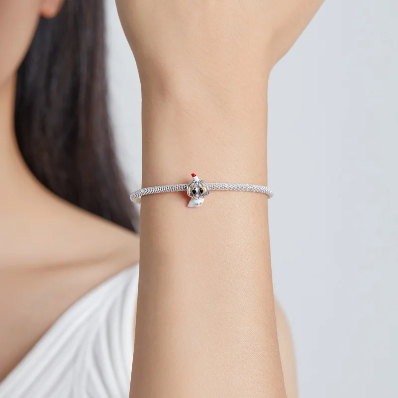 (imagem para) Charm Pandora Estilo Abóbora Fantasma Prateada - SCC1981 - Visualizar 5