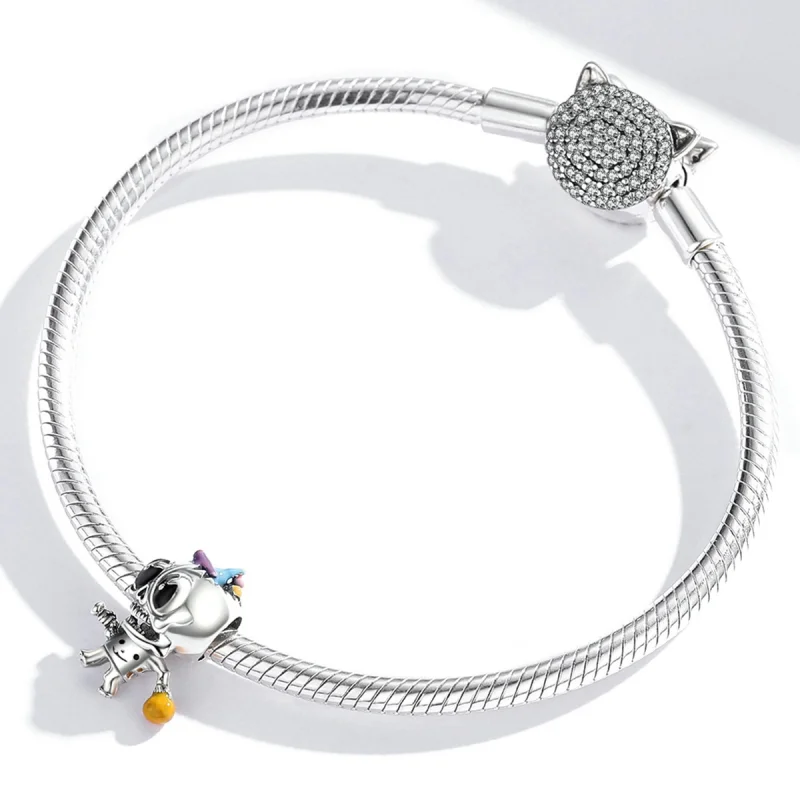 (imagem para) Charm Pandora Estilo Prata Caveira Halloween - SCC1955 - Visualizar 3