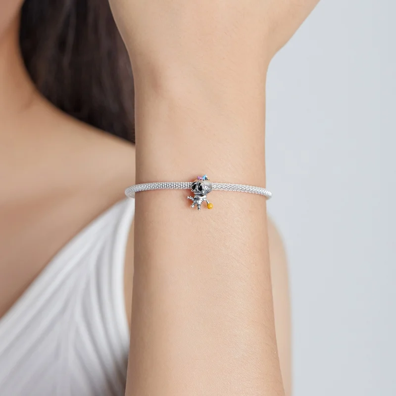 (imagem para) Charm Pandora Estilo Prata Caveira Halloween - SCC1955 - Visualizar 5