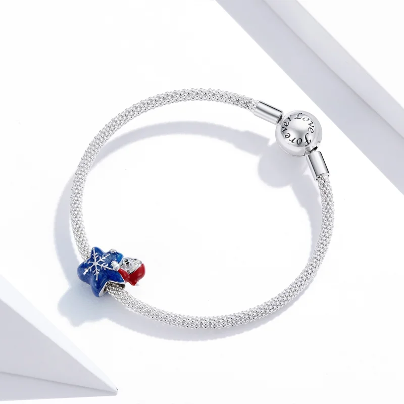 (imagem para) Charm Pandora Estilo Prata Papai Noel - BSC372 - Visualizar 3