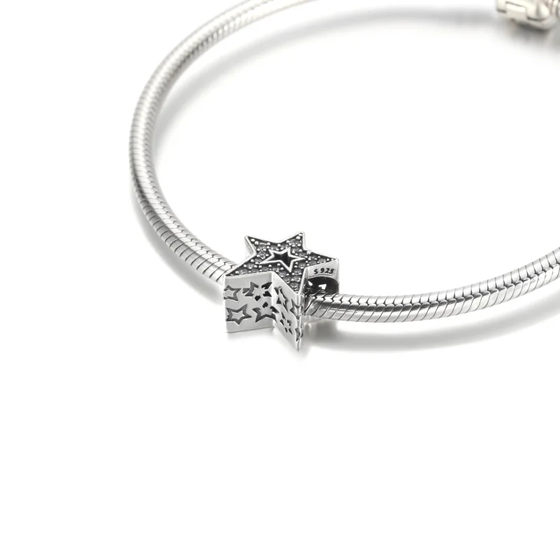 (imagem para) Charm PANDORA Estrela Assimétrica Cintilante - 790016C01 - Visualizar 5