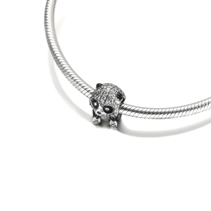 (imagem para) Charm PANDORA Panda Fofo Reluzente - 790771C01 - Visualizar 5