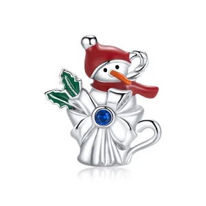 (imagem para) Charm Pandora Style Copo de Boneco de Neve em Prata - BSC373