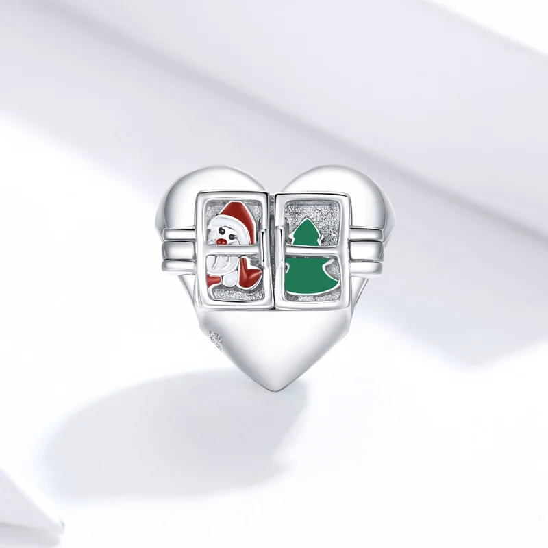 (imagem para) Charm Pandora Style Natalino de Prata - BSC376 - Visualizar 2