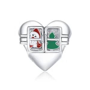 (imagem para) Charm Pandora Style Natalino de Prata - BSC376