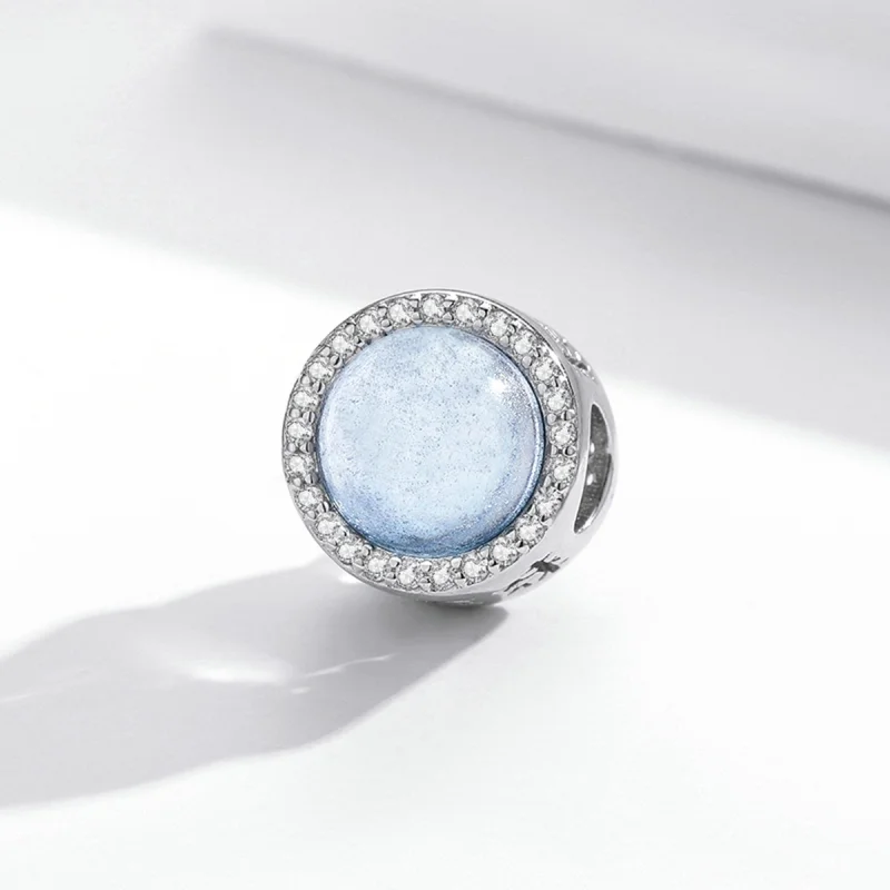 (imagem para) Charm Pandora Style Neve Prateada na Véspera de Natal - SCC2040 - Visualizar 2