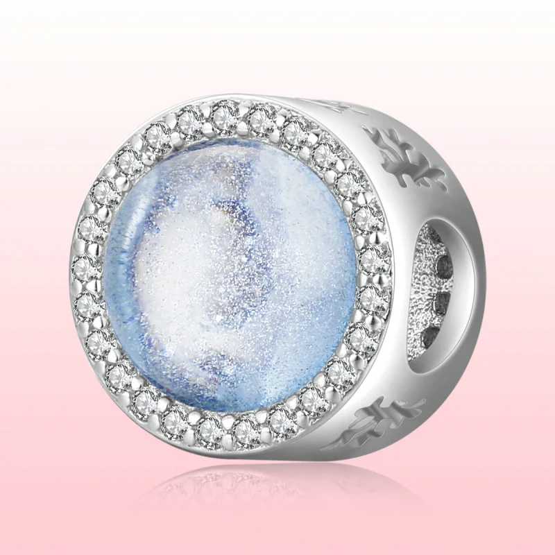(imagem para) Charm Pandora Style Neve Prateada na Véspera de Natal - SCC2040 - Visualizar 6