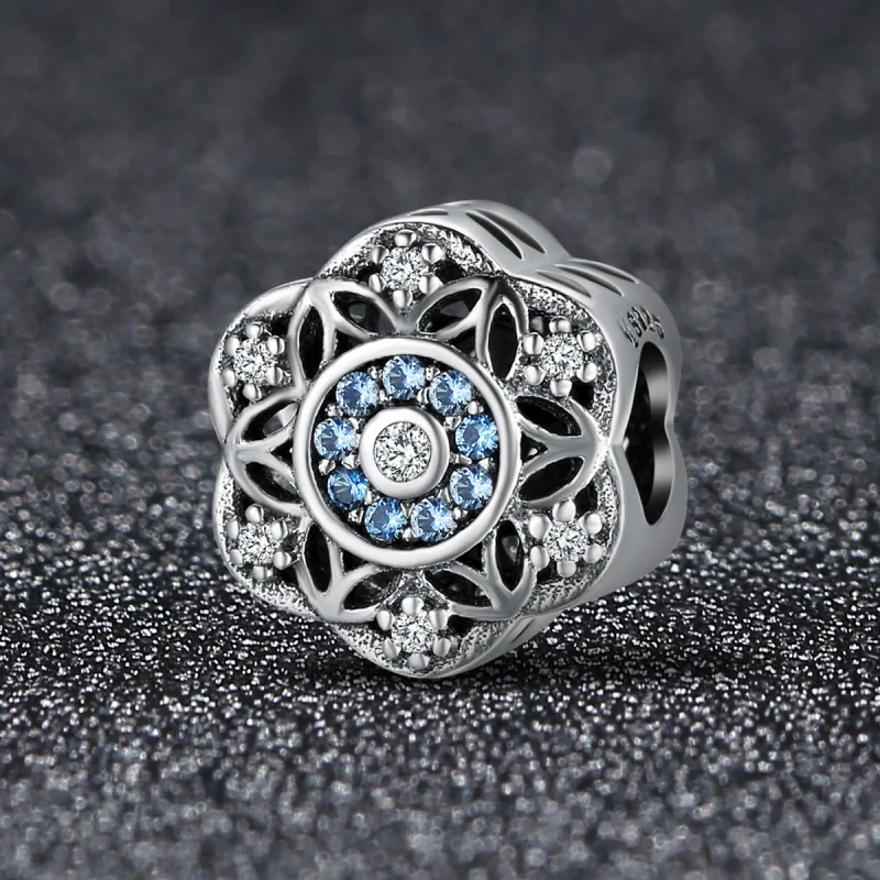(imagem para) Charm Pandora Style Prata Flocos de Neve Romântico - SCC247 - Visualizar 2
