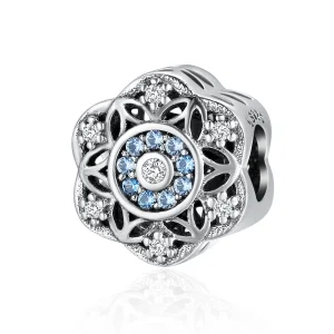 Charm Pandora Style Prata Flocos de Neve Romântico - SCC247 (imagem para) Charm Pandora Style Prata Flocos de Neve Romântico - SCC247