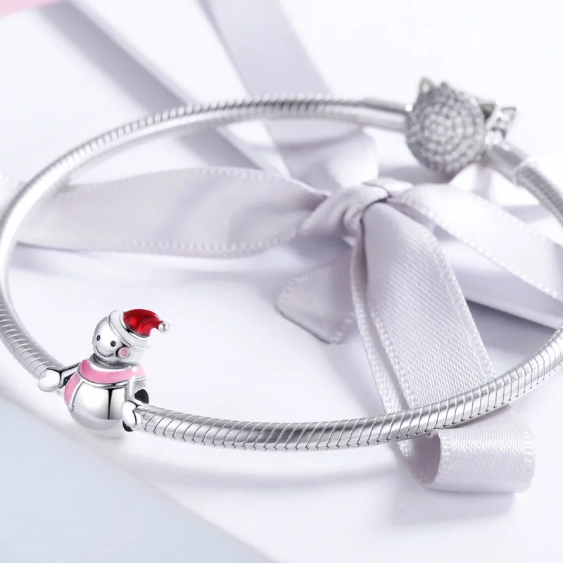 (imagem para) Charm Pandora Style Prata Senhorita Neve - SCC854 - Visualizar 4