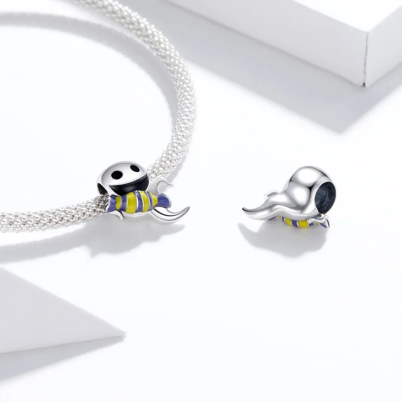 (imagem para) Charm Pandora Style Prata Travesso - SCC1619 - Visualizar 4