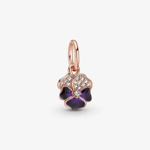 (imagem para) Charm Pingente Ametista Flor Amor-Perfeito Pandora - 780776C01