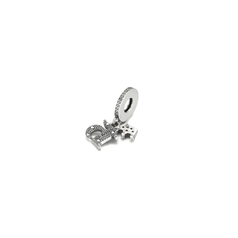 (imagem para) Charm Pingente Aniversário de 15 Anos PANDORA - 799540C01 - Visualizar 4