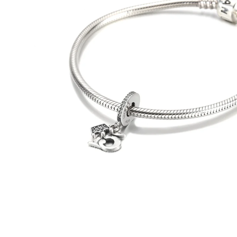 (imagem para) Charm Pingente Aniversário de 15 Anos PANDORA - 799540C01 - Visualizar 5