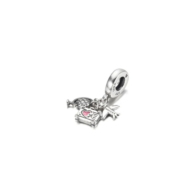 (imagem para) Charm Pingente Avião, Globo e Mala Pandora - 799435C01 - Visualizar 2