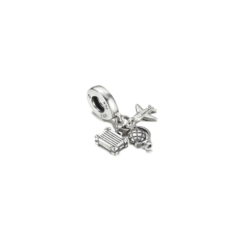 (imagem para) Charm Pingente Avião, Globo e Mala Pandora - 799435C01 - Visualizar 3