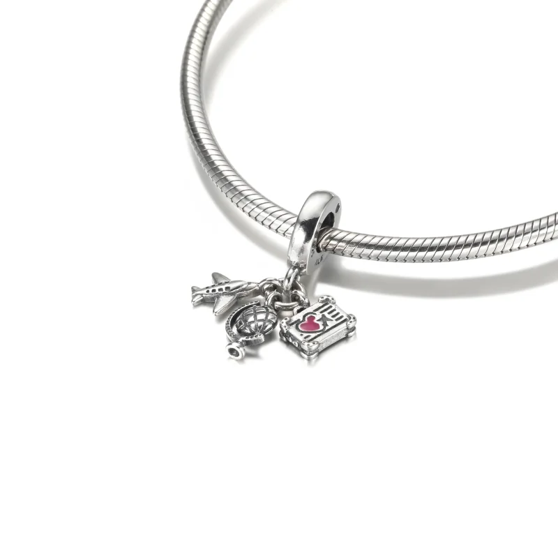 (imagem para) Charm Pingente Avião, Globo e Mala Pandora - 799435C01 - Visualizar 5