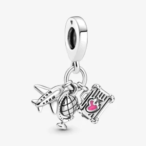 (imagem para) Charm Pingente Avião, Globo e Mala Pandora - 799435C01