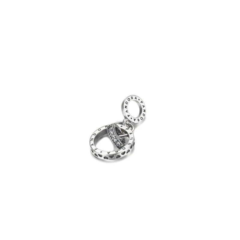 (imagem para) Charm Pingente com Logo Pandora em Círculos - 799490C01 - Visualizar 2